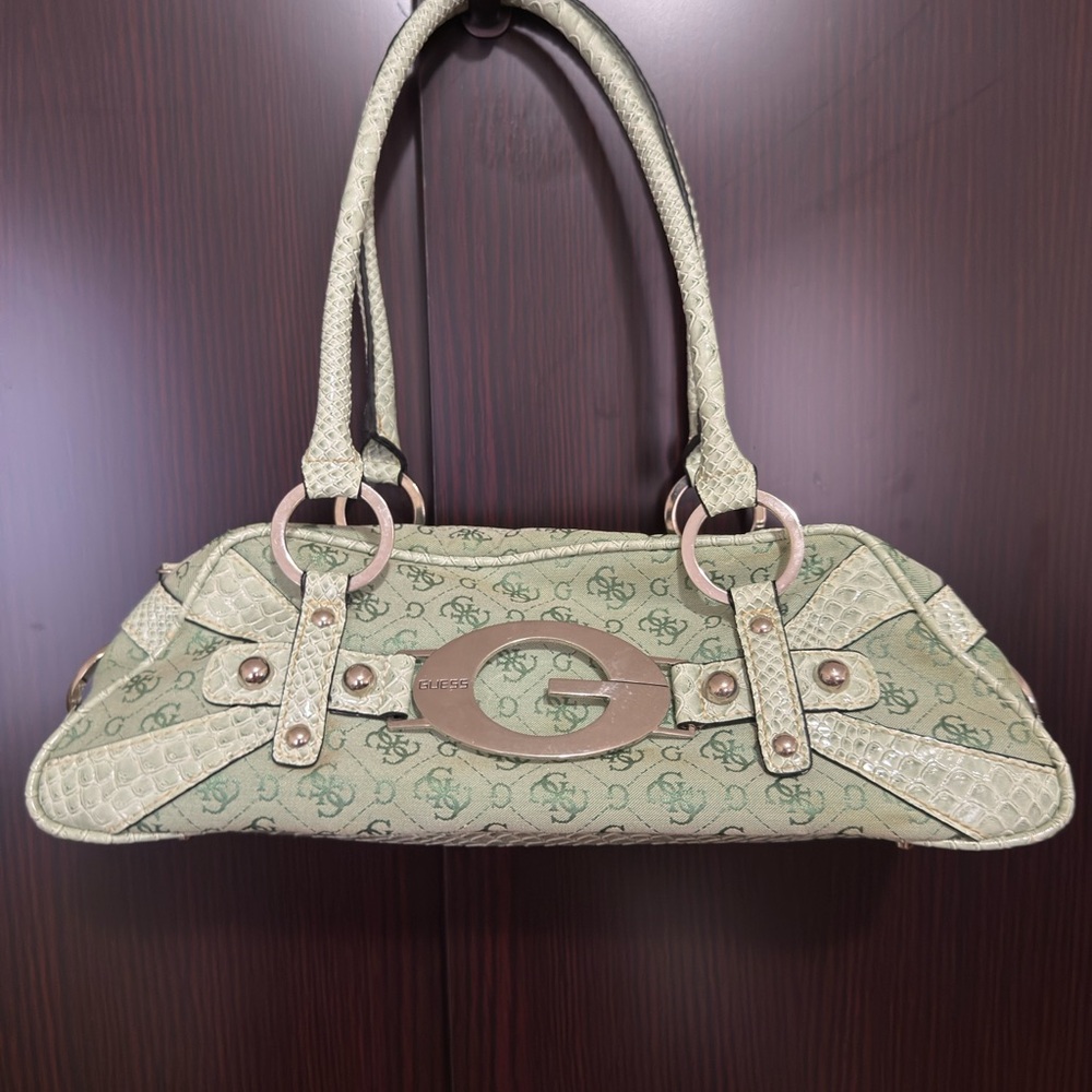 Vintage Guess Green Shoulder Bag